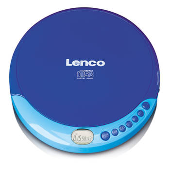 Portable CD speler met oplaadfunctie Lenco CD-011BU Blauw
