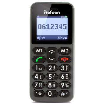 Mobiele telefoon met SOS noodknop Profoon PM-778 Grijs