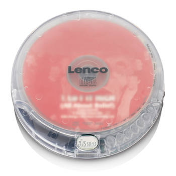 Portable CD speler met oplaadfunctie Lenco Transparant