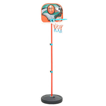 vidaXL Basketbalset draagbaar verstelbaar 133-160 cm