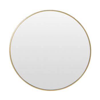 MISOU Spiegel - Rond - Goud - Hangspiegel - 76 cm - Groot - Badkamerspiegel - Wandspiegel