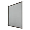 Vliegenscherm aluminium frame bruin 130 x 150 cm