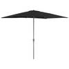 Staande Parasol in aluminium - Stokparasol van 200x300 cm - zwart