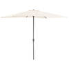 ACAZA Staande parasol in aluminium - 200x300 cm - gebroken wit