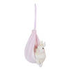 Clayre & Eef Roze Decoratie hanger konijn 5*7*10 cm 6PR1051