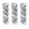 24x stuks kunststof kersthangers sterren zilver 6 cm kerstornamenten - Kersthangers