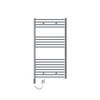 ECD Germany Radiator Badkamerverwarmer Elektrische handdoekverwarmer 750 x 1200 mm Chromen rechte staaf 1200W