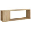 vidaXL Tv-meubel 100x24x32 cm bewerkt hout sonoma eikenkleurig