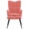 The Living Store Relaxstoel The Living Store - Relaxstoelen - 61 x 70 x 96.5 cm - Roze