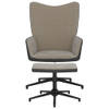 The Living Store Relaxstoel - - Fauteuil - 62x68x98 cm - Lichtgrijs