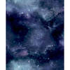 Noordwand Behang Good Vibes Galaxy with Stars zwart en paars