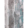 Topchic Behang Wooden Planks donkergrijs en blauw