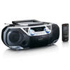 Draagbare radio CD-speler met Bluetooth® Lenco Zwart-Zilver