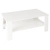 ML-Design salontafel wit, 100x43x57 cm, gemaakt van spaanplaat met melamine coating