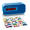 Wekkerradio met stickerset Lenco Blauw