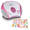 Draagbare stereo FM radio met CD-speler Lenco Wit-Roze