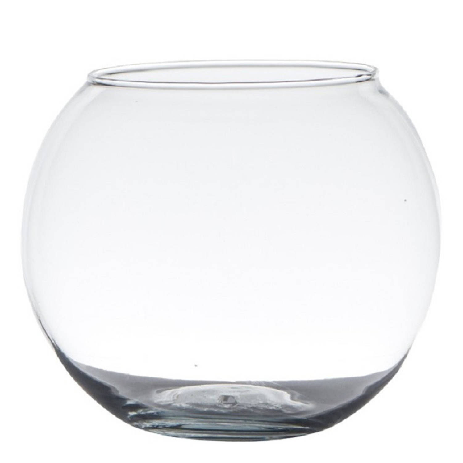 Hakbijl glas - Transparante kaarsenhouder/waxinelichtjes houder 7 x 9 cm