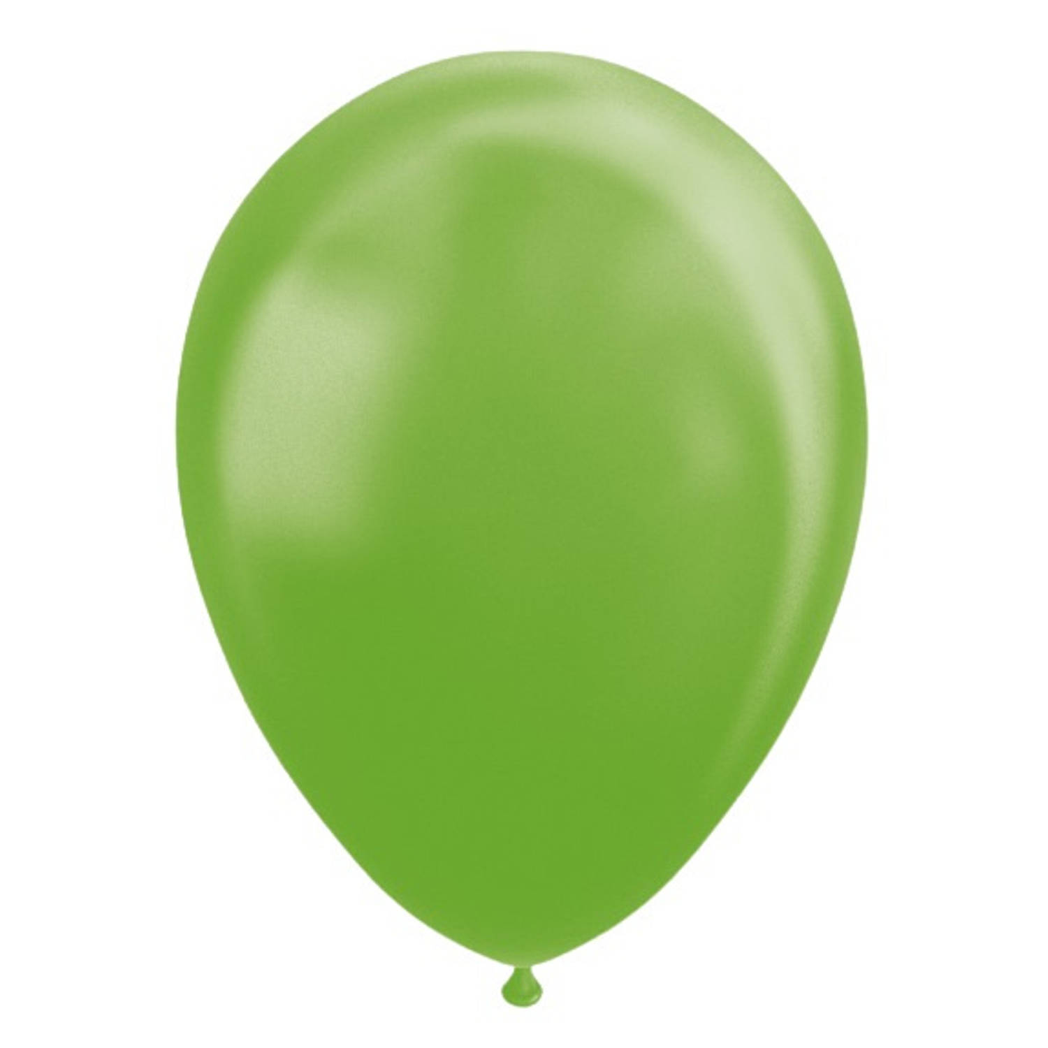 Wefiesta ballonnen parel 30 cm latex lime 10 stuks