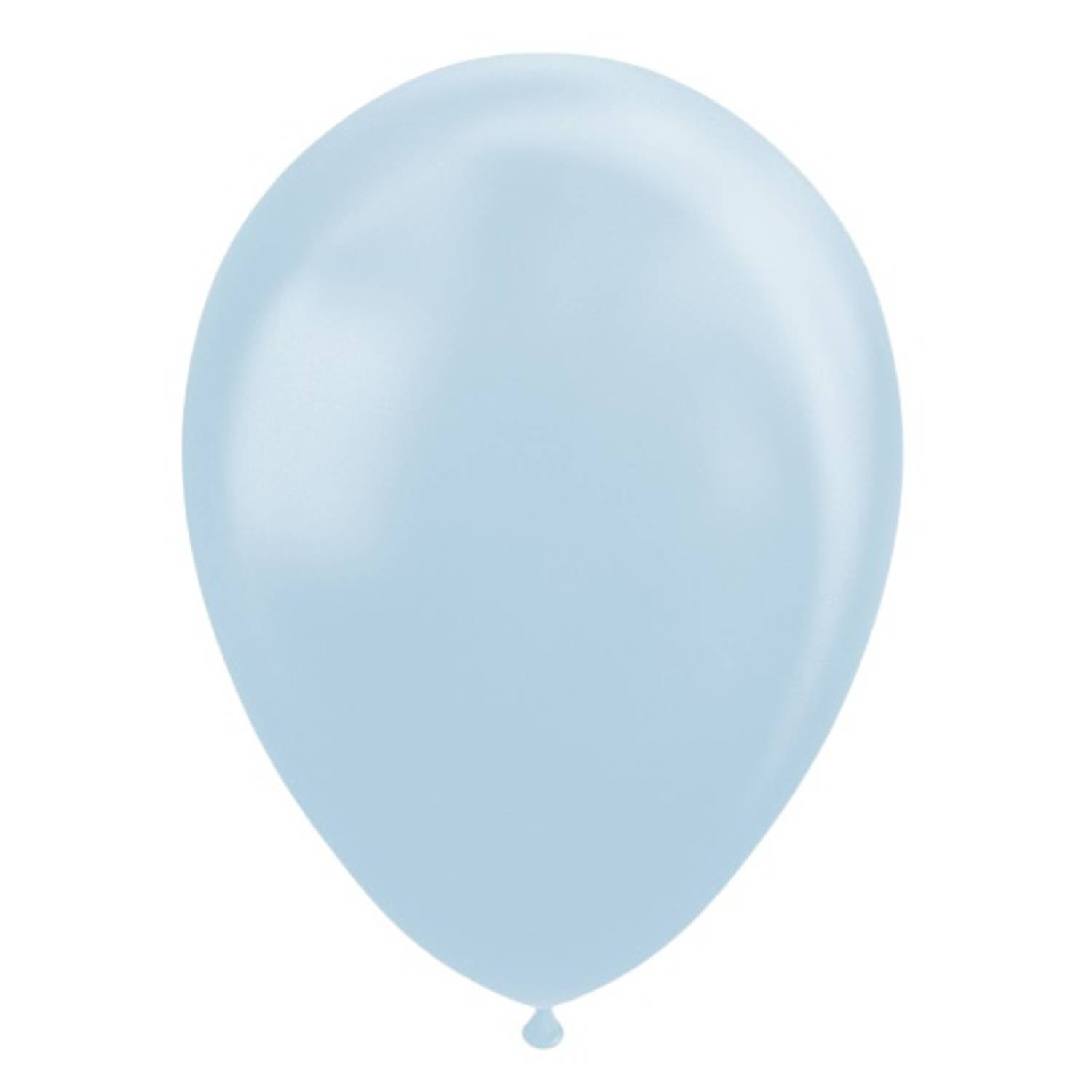 Ballonnen - Lichtblauw - Metallic - 30cm - 10st.