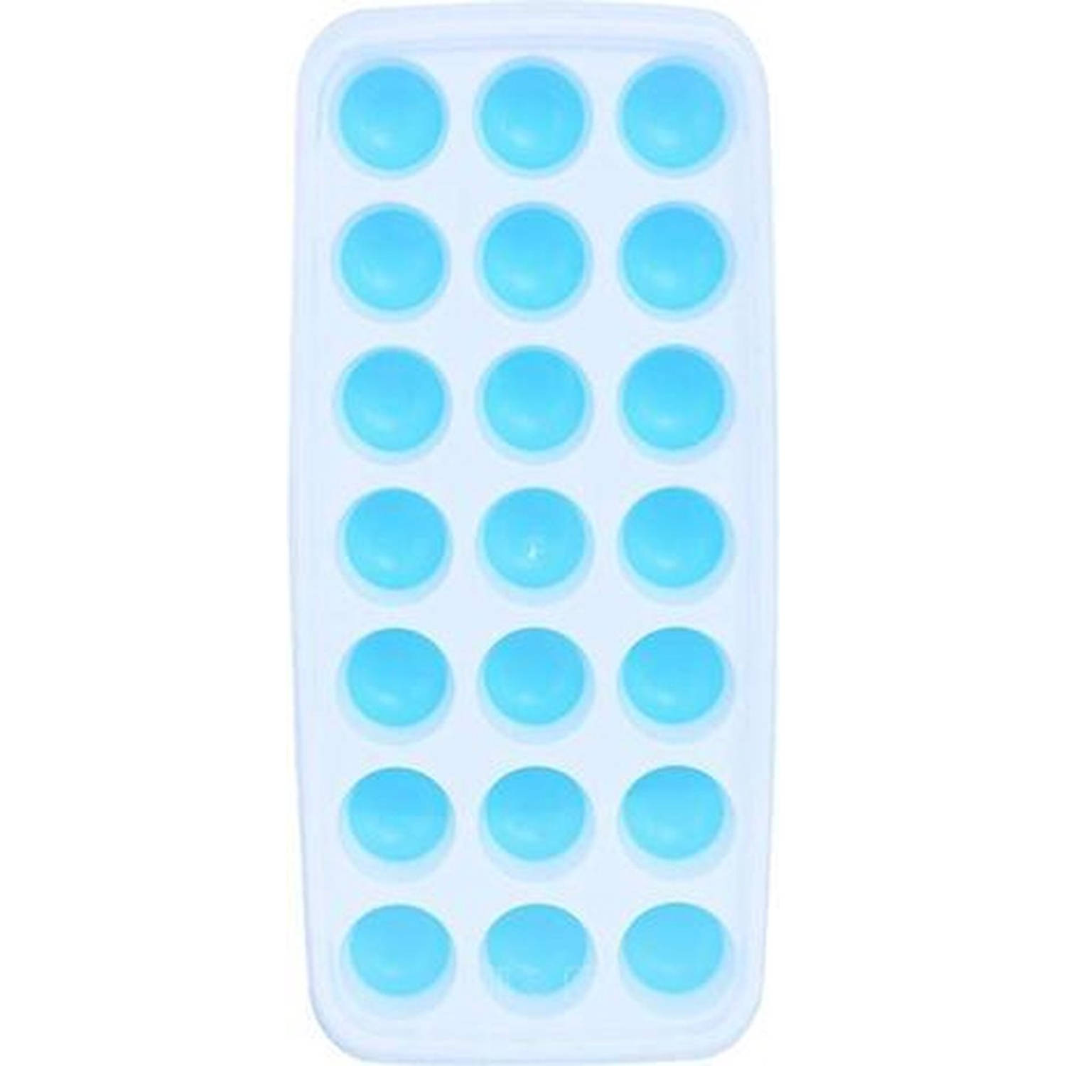 Coninx Ijsblokjesvorm - IJsblokjesmakers - Ijsklonten - Siliconen BPA vrij - Wit/Blauw