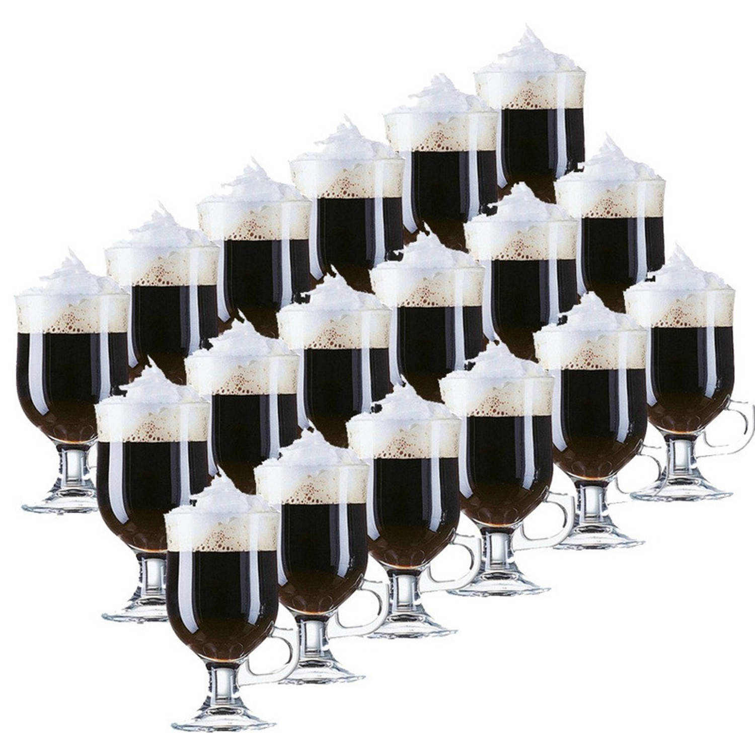 middernacht dam Elk jaar 18x Irish Coffee glazen transparant 240 ml Opal - Koffie- en theeglazen |  Blokker