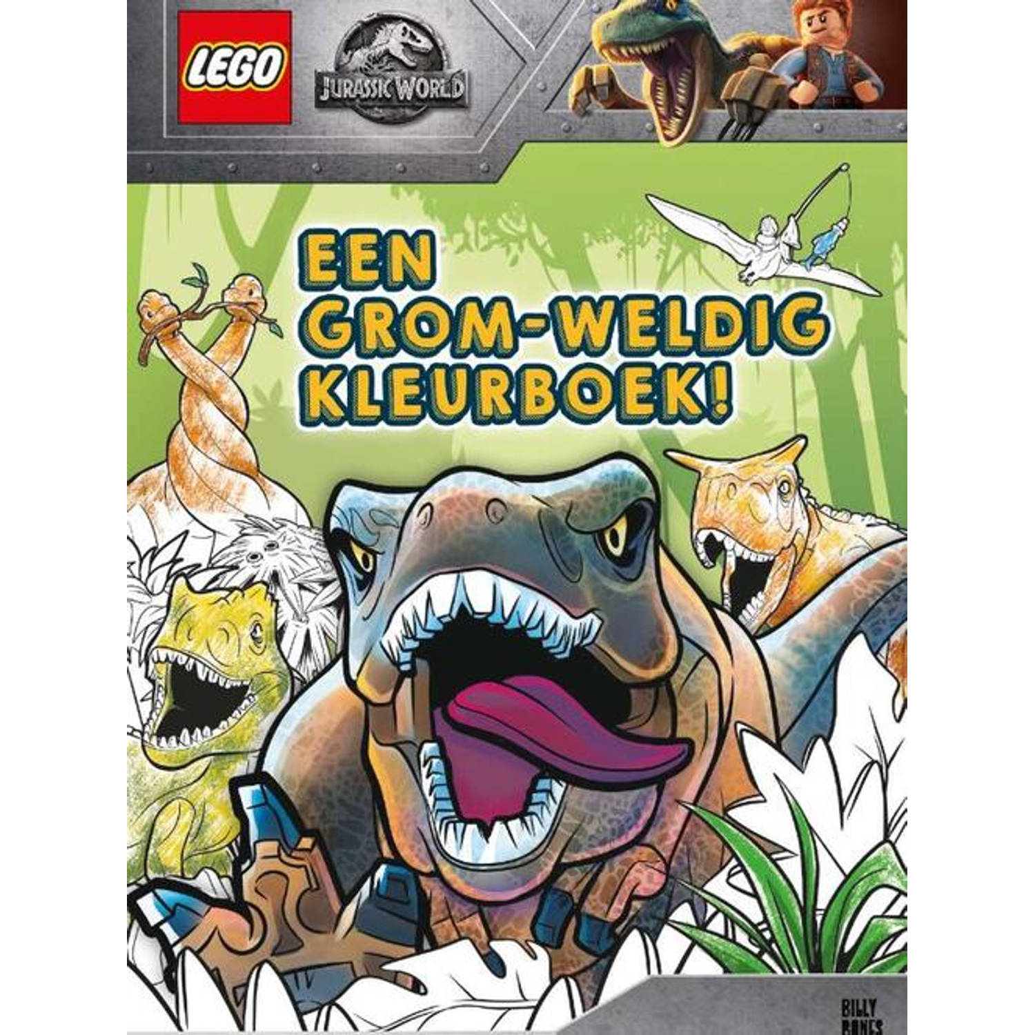Lego Jurassic World - Een Grom-weldig Kleurboek