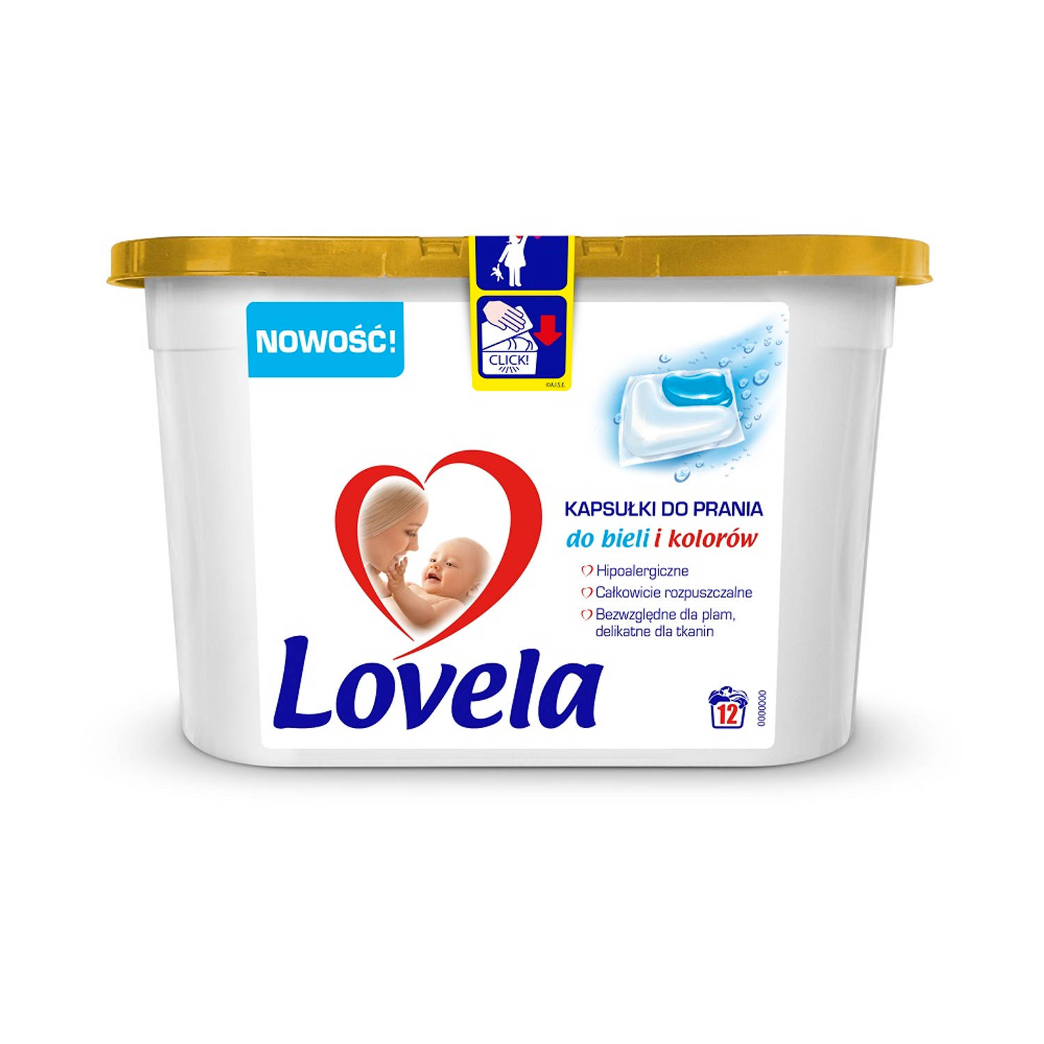 Lovela - Capsules Voor Het Wassen Van Baby- En Kinderkleding Voor Witte En Gekleurde 12st.
