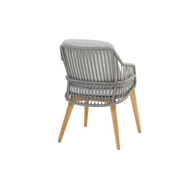 4-Seasons Sempre tuinstoel - Teak/Silver Grey (1 stuk)