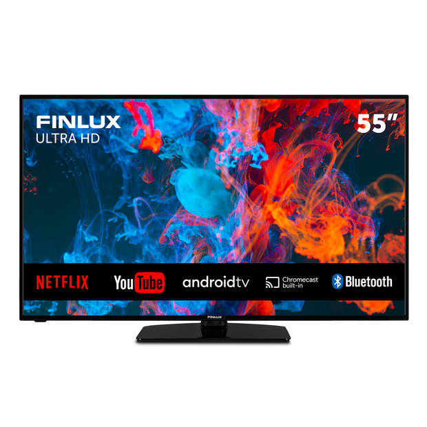 Finlux FLU5535ANDROID - 55 inch - 4K Ultra HD - Android TV met ingebouwde Chromecast