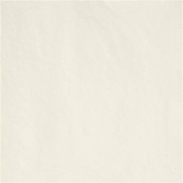 40x Creme witte servetten van papier 33 x 33 cm - Feestservetten