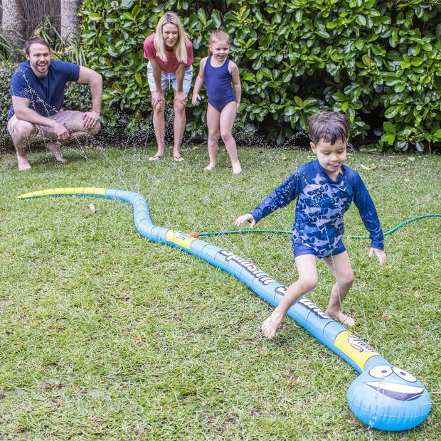 Wahu watersproeier Splash 'n' Snake junior 4 meter blauw