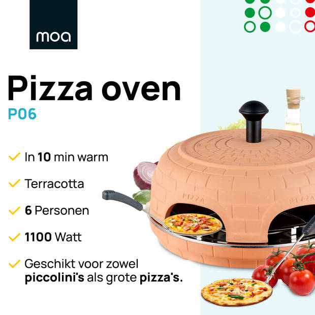 MOA - Pizza Oven - 6 personen - Terracotta - P06