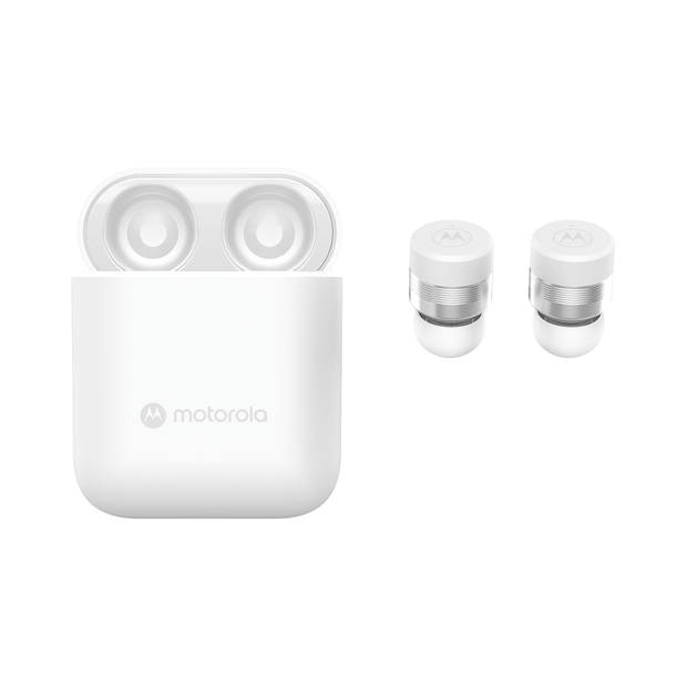 Motorola Sound Draadloze Oordopjes - MOTO BUDS 120 - Bluetooth - Water- en Zweetbestendig - 17 uur Afspeeltijd - Wit