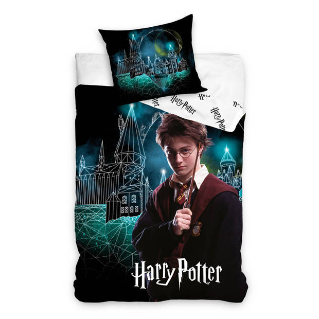 Harry Potter dekbedovertrek Magical Night - Multi - 1-Persoons 140x200 cm