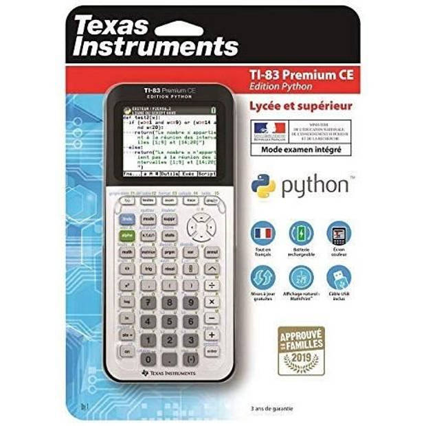 Texas Instrument TI-83 Premium CE Python Calculator