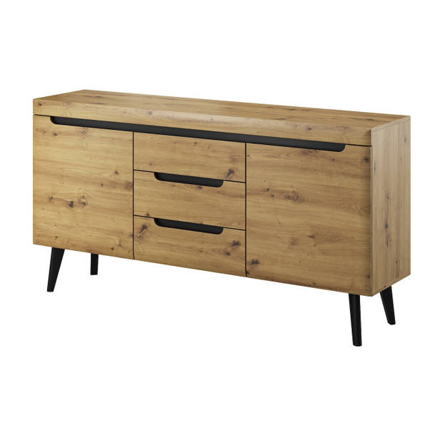 Meubella Dressoir Nebraska - Eiken - 160 cm