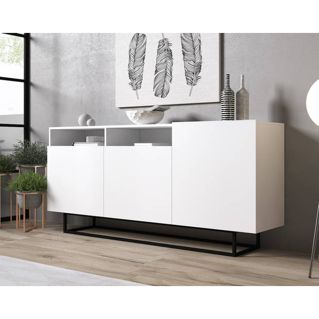 Meubella Dressoir Eos - Wit - 180 cm