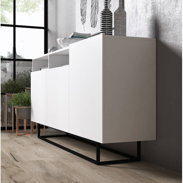 Meubella Dressoir Eos - Wit - 180 cm