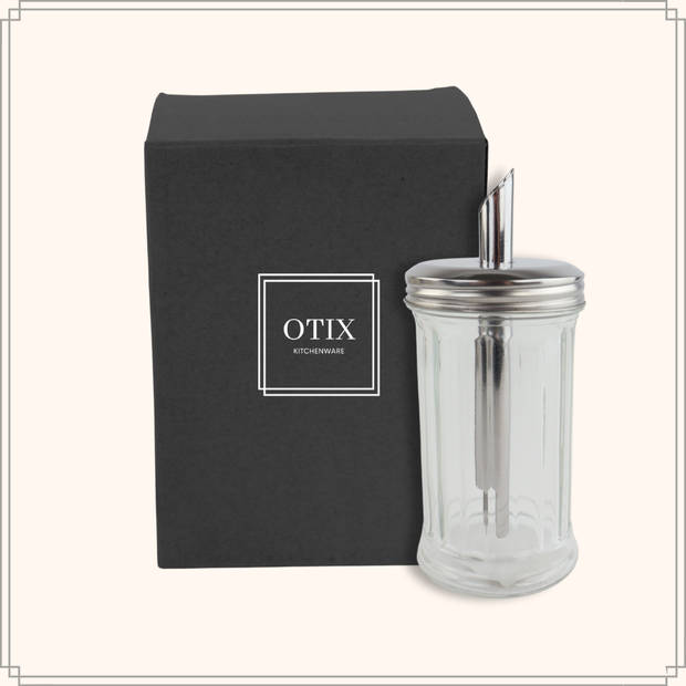 OTIX Suikerstrooier - Suikerpot - Glas - 300 ml - 18 cm