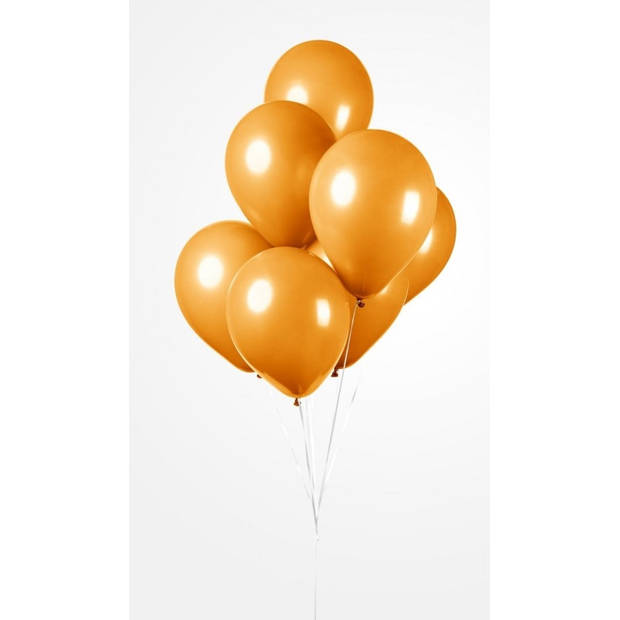 Wefiesta ballonnen 30 cm latex oranje 10 stuks
