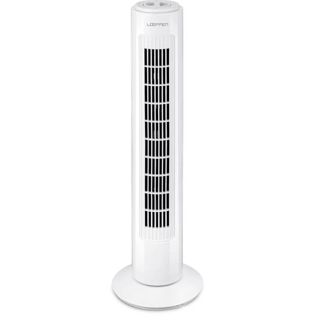 LOEFFEN 1015471 Torenventilator - Luxe Ventilator met Swingfunctie - Wit