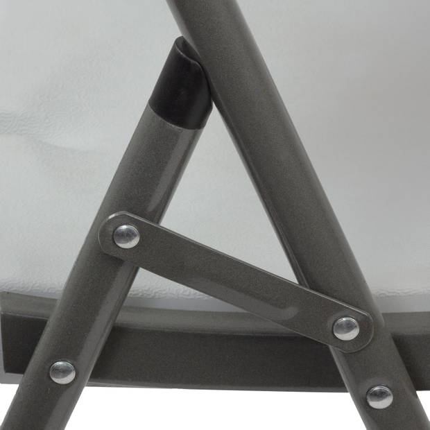 Hanse® 2 stuks Stevige Klapstoelen van Kunststof 49x45x90 cm - Wit
