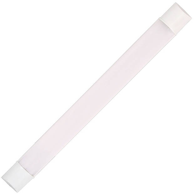 LED Batten - LED Balk - Aigi Tynom - 30W - Warm Wit 3000K - Mat Wit - Kunststof - 90cm