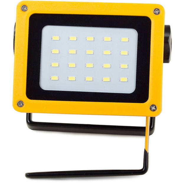 LED Bouwlamp op Accu met Statief - Velvin Akumo - 100 Watt - SMD LED - Werklamp op Accu - Helder/Koud Wit 6500K -