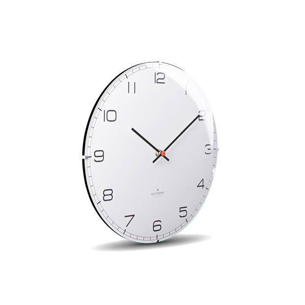 Huygens - Dome25 Arabic - Wit - Wandklok - Stil - Quartz uurwerk