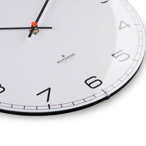 Huygens - Dome25 Arabic - Wit - Wandklok - Stil - Quartz uurwerk