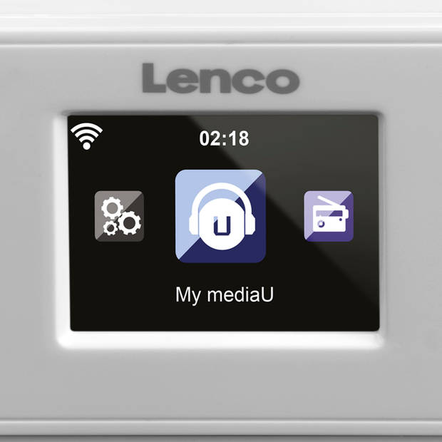 Keuken internetradio met FM Lenco Wit