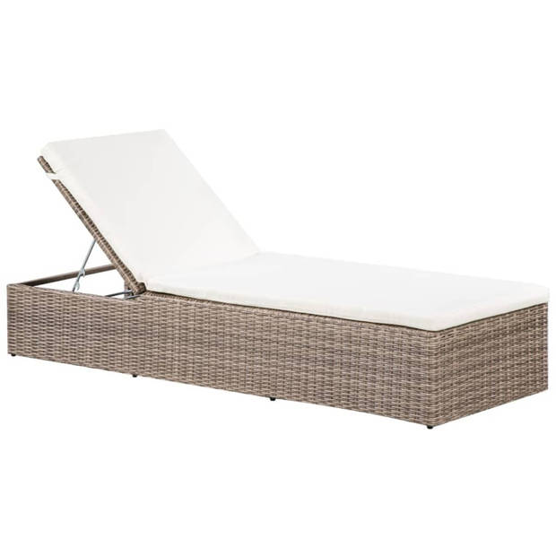 vidaXL 11-delige Tuinset poly rattan bruin