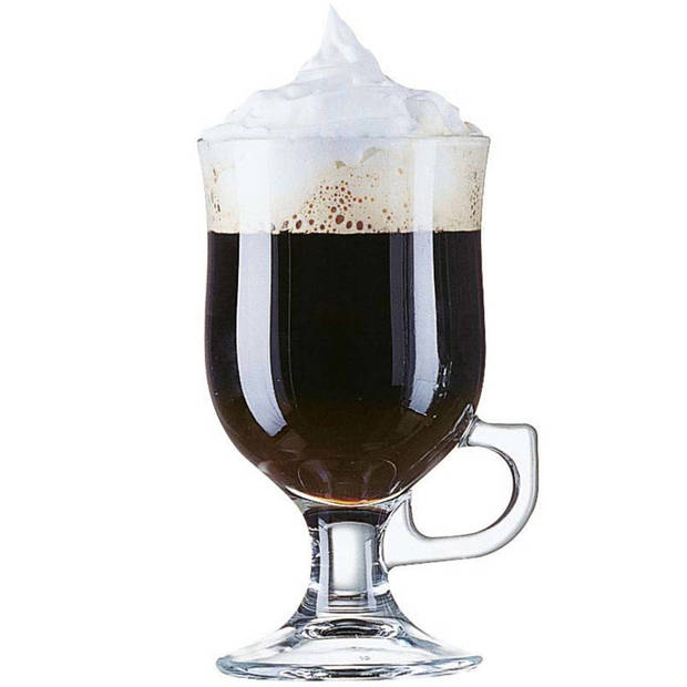 12x Irish Coffee glazen transparant Opal 240 ml - Koffie- en theeglazen