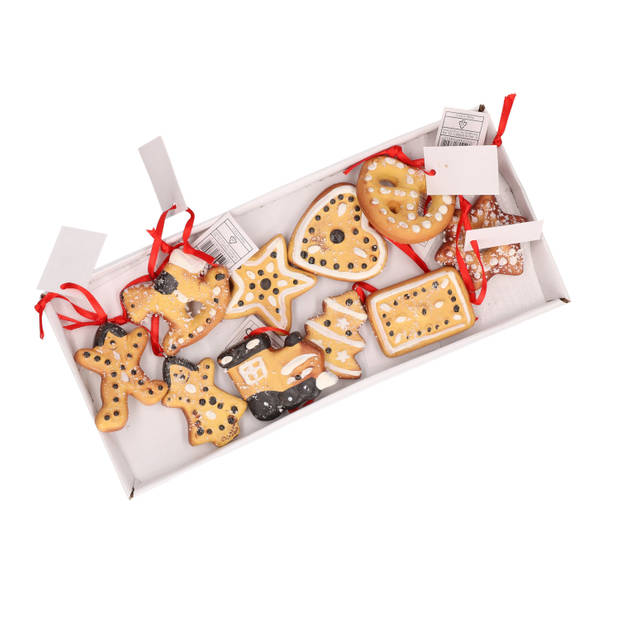 Kersthangers - 10 stuks - gingerbread - kerstkoekjes - 5 cm - Kersthangers